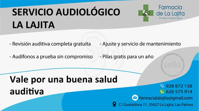 Folleto con información sobre audiología
